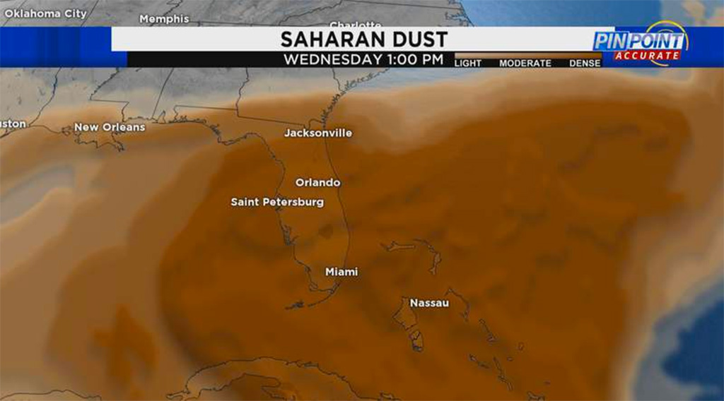 sahara, dust plume, tropical, weather, florida